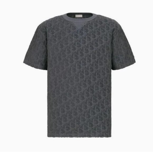 CD OBLIQUE RELAXED-FIT T-SHIRT - GREY-Small - Picture 8 of 13